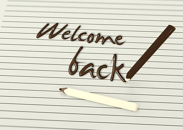 istock Welcome back by chocolate pencils on paper 510009981
