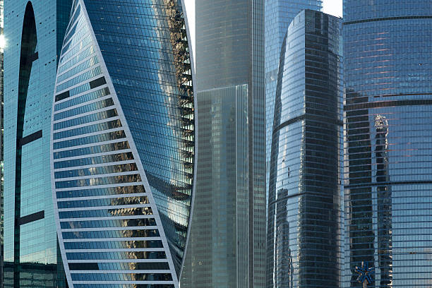 istock Closeup  office building made of glass 510010054