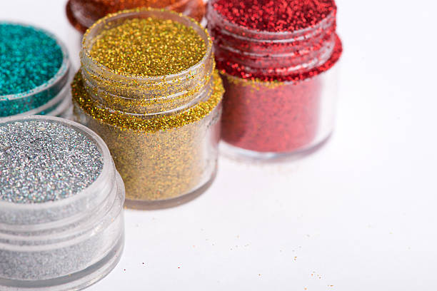 istock Close-up view of  powder eyeshadows  in different colours isolat 510011573