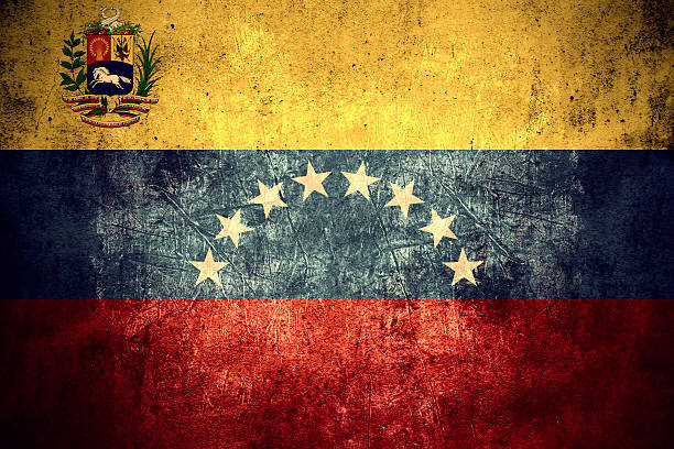 flag of Venezuela stock photo