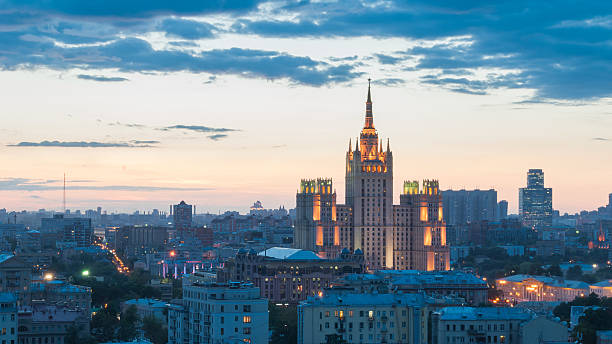 istock Kudrinskaya Square Building in Moscow 510012179