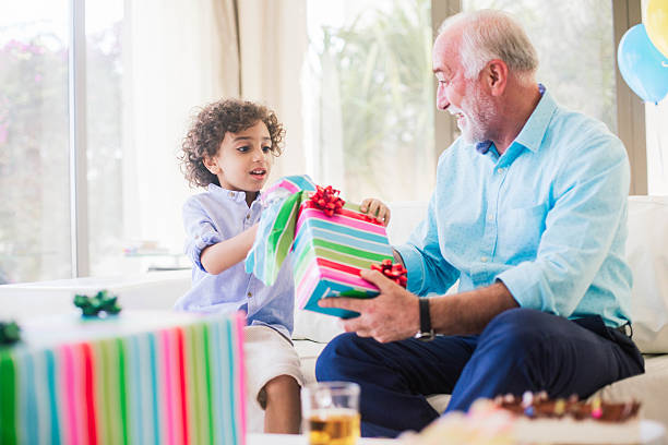 istock Three generation family celebrating a birthday in Dubai. 510012418