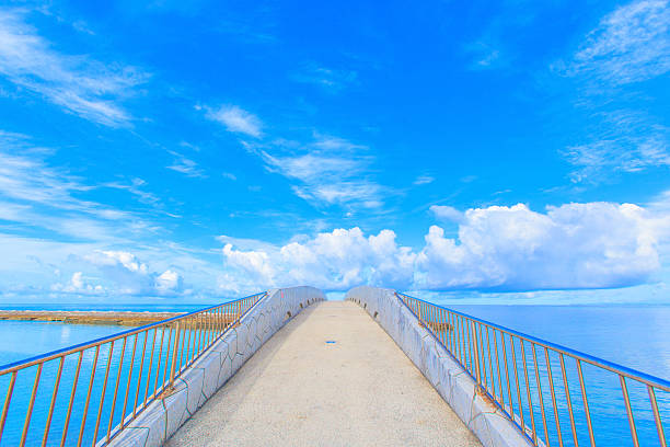 istock Arched bridge over the sea, Okinawa 510012497