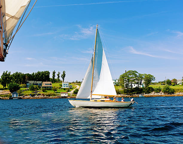 istock Classic Folk boat Sailboat on Mahone Bay, Nova Scotia 510013105