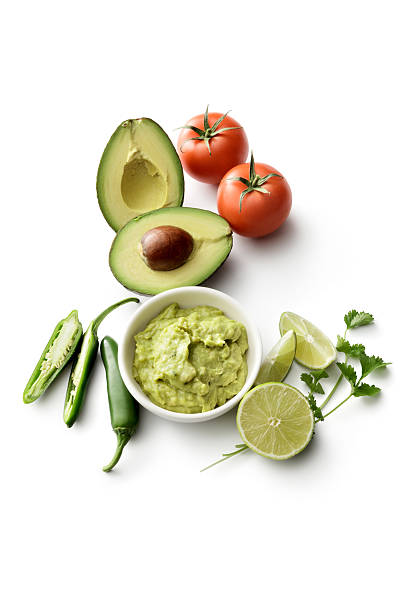 istock TexMex Food: Guacamole and Ingredients Isolated on White Background 510013600