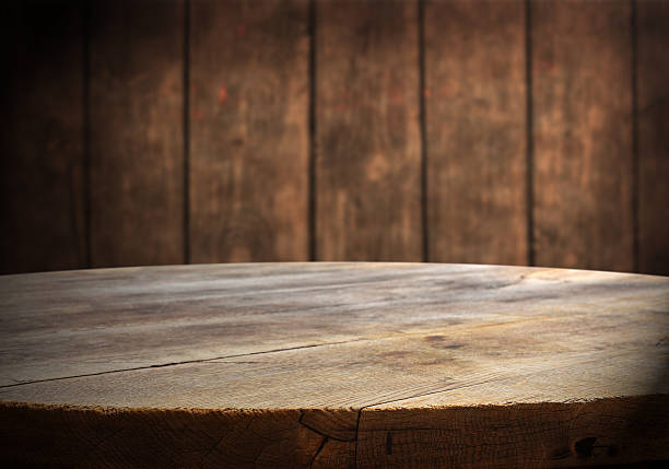Empty table empty table for product display montagesEmpty tabletop for product display montages restaurant table layout stock pictures, royalty-free photos & images