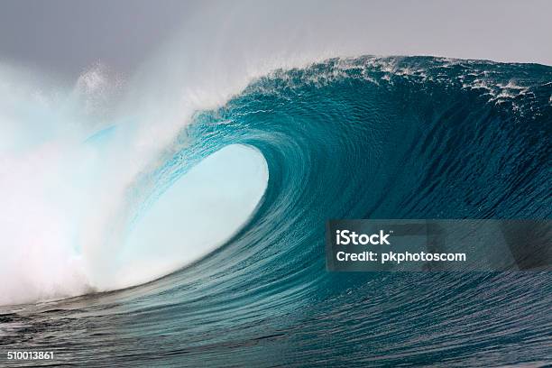 Big Blue Surfing Wave Stock Photo - Download Image Now - Wave - Water, Breaking Wave, Mentawai Islands