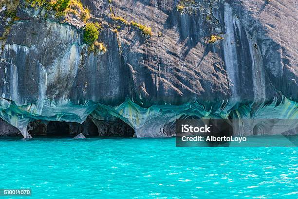 Marble Caves Of Lake General Carrera Stock Photo - Download Image Now - Chile, Marble - Rock, Cave