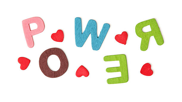 istock Colorful title POWER on the white background 510015892