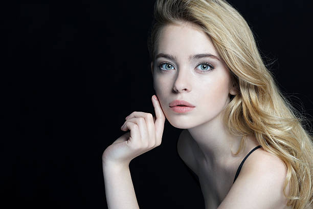 istock Beautiful young lady with make up face. 510019344