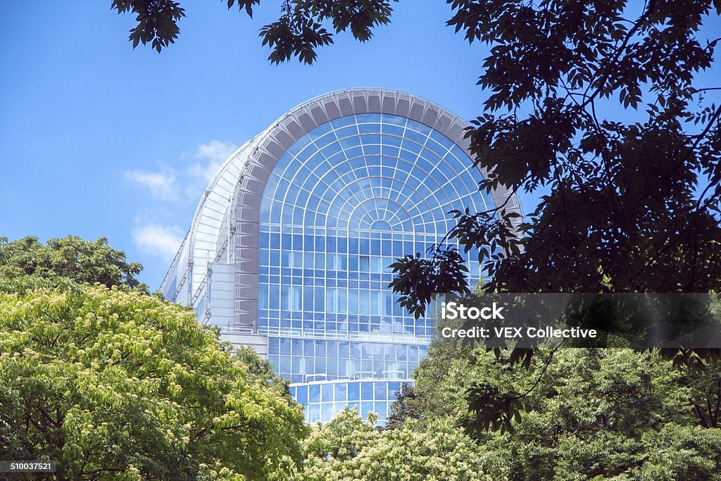 European Parliament through the trees European Parliament seen through the trees European Parliament Stock Photo