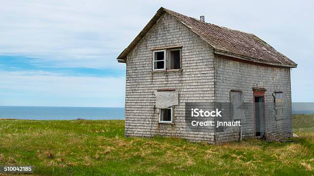 Old Abandoned House On The Hill Stock Photo - Download Image Now - Abandoned, Agricultural Field, Barren