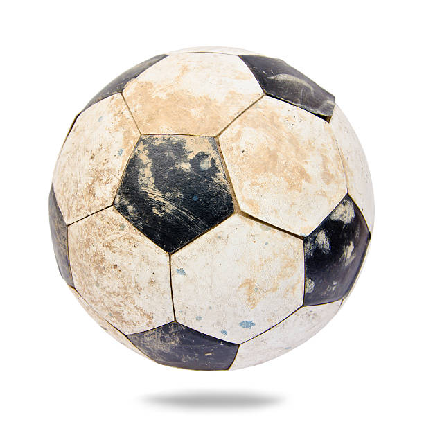 istock old leather soccer ball 510042217
