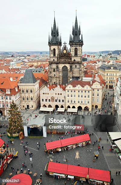 View Of The Tyn Church In Prague Stock Photo - Download Image Now - Architectural Dome, Architecture, Arranging