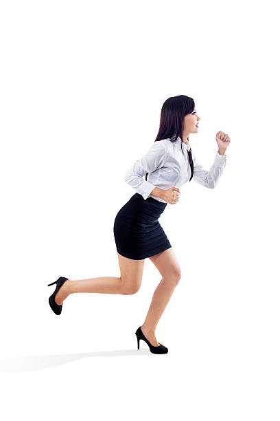 istock Businesswoman running gesture 510042265