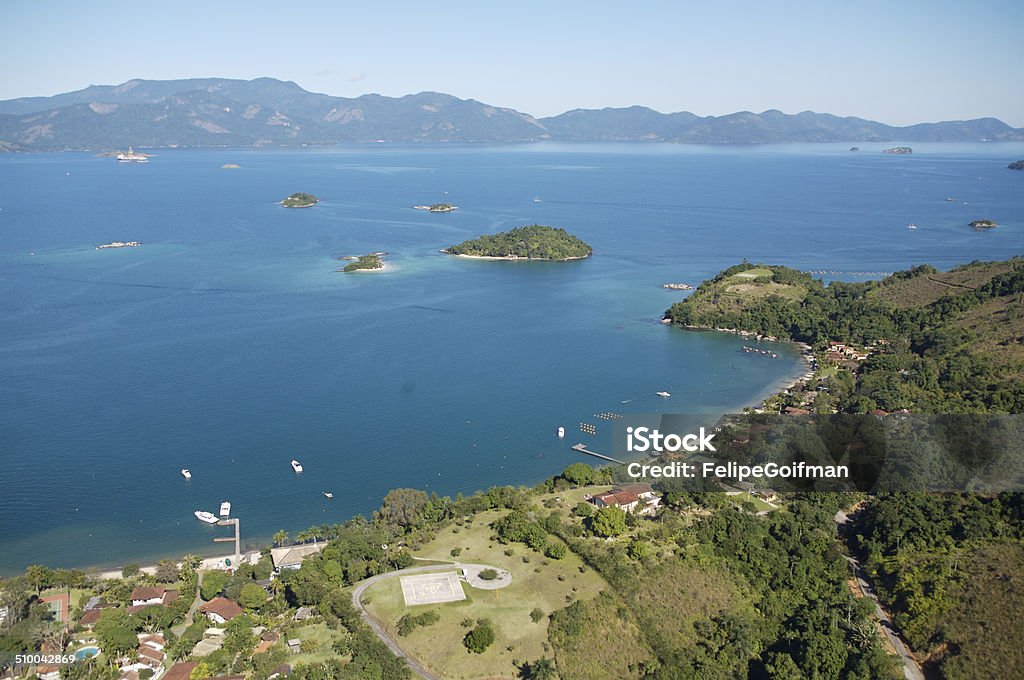 Angra dos Reis,Rio de Janeiro Brazil, Brazil Angra dos Reis, Costa Verde, Rio de Janeiro, Brazil, Brazil,. Angra Bay, sea, Aerial View Stock Photo