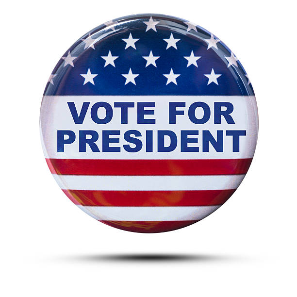 istock Vote button for presidential election 510057180