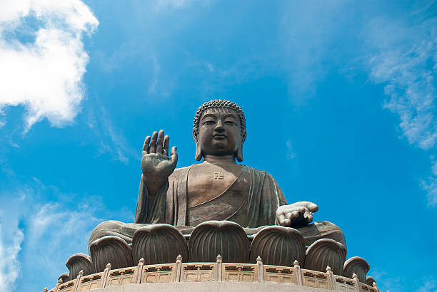 Big Buddha Ngong Ping Hong Kong,China - May 10,2014 : Big Buddha statue, Hong Kong tian tan buddha stock pictures, royalty-free photos & images