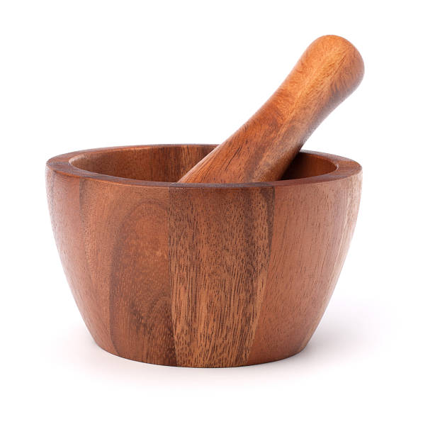 istock Handmade wooden mortar 510059864