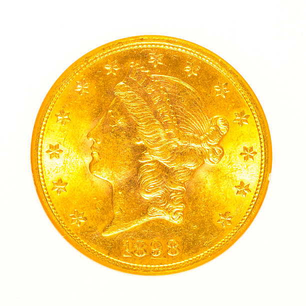 istock Gold Liberty Head Coin Isolated 510061193