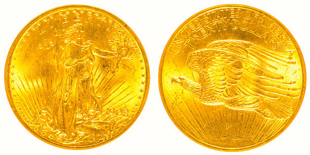 istock Front and Back Gold St Gaudens Coin 510061237