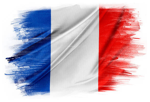 French flag French flag on plain background french flag photos stock pictures, royalty-free photos & images