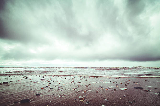 Stormy day at the ocean.