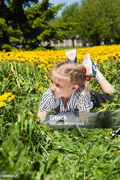 Happy Girl In Summer Garden Stock Photo - Download Image Now - Adult, Asia, Beautiful People