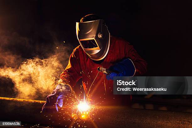 Industrial Worker Stock Photo - Download Image Now - Steel Mill, Steel, Metal Industry
