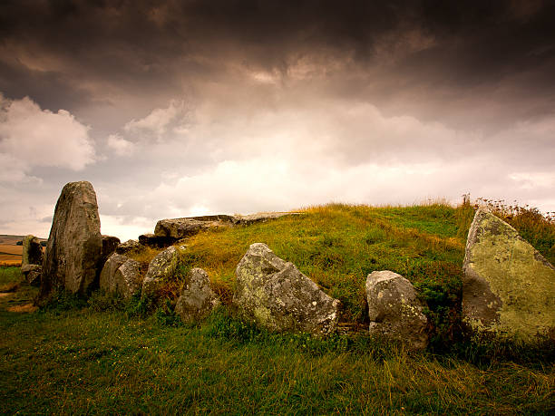 West Kennet Long Barrow stock photo