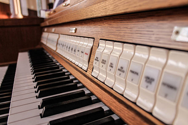 istock Church organ keys 510066058