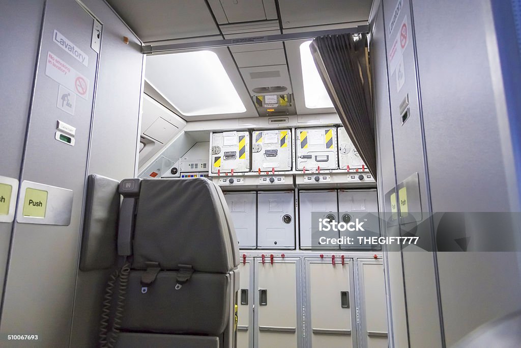 Essen Container in einem Flugzeug - Lizenzfrei Flugzeug Stock-Foto