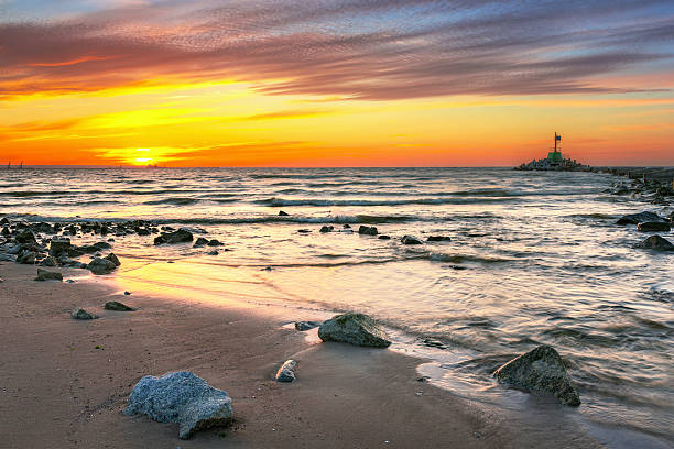 istock Sunset on the beach at Baltic Sea 510067790