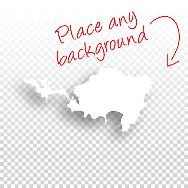 Vector illustration of Sint Maarten Map for design - Blank Background