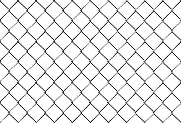 istock seamless metal mesh fence 510069538
