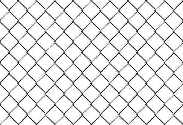 Photo of seamless metal mesh fence