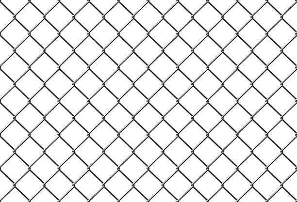 seamless metal mesh fence - 籠子 個照片及圖片檔