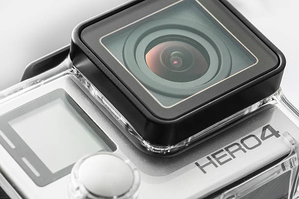 Varna, Bulgaria - May 28, 2015: GoPro Hero 4 Black Edition isolated on white background.manufactured by GoPro Inc
