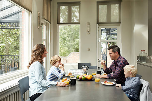 istock Enjoying breakfast as a family 510071672
