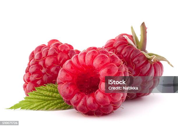 Ripe Raspberries Stock Photo - Download Image Now - Cut Out, Horizontal, No People