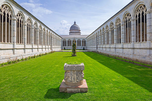 Architecture of Monumental Cemetery in Pisa, Italy