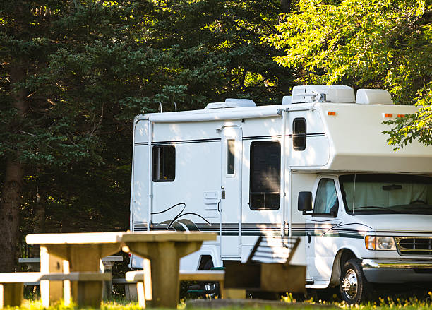 istock Camping in North America, road trip in motor home 510081678