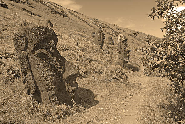 istock Moai Stone Statues at Rapa Nui - Easter Island, Chile 510083528