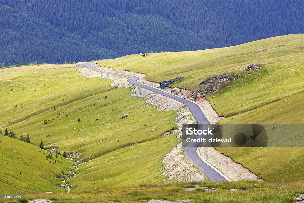 Transalpina, Parang Mountains, Romania Car Stock Photo