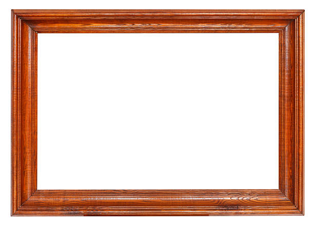 istock simple wide dark brown wooden picture frame 510103859