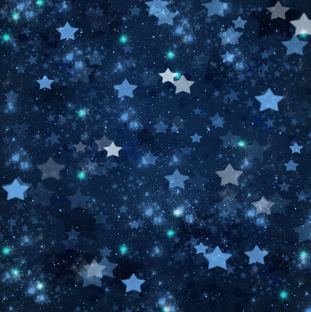 istock christmas stars on blue   background 510104087