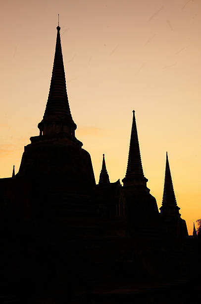 istock Silhouette of Wat Phra Sri Sanphet , Thailand 510104295