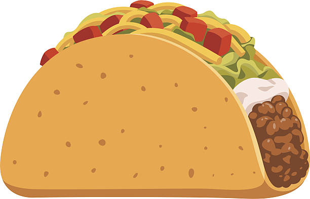Taco Cartoon Stock Illustration - Download Image Now - Taco, Vector,  Tortilla - Flatbread - iStock
