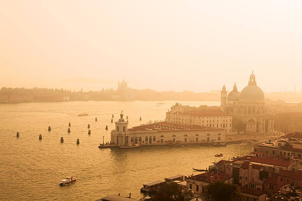 Basilica Santa Maria della Salute in Dorsoduro, Venice and Grand Channel