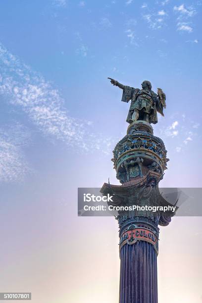 Christopher Columbus Monument Stock Photo - Download Image Now - Aiming, Architectural Column, Architecture